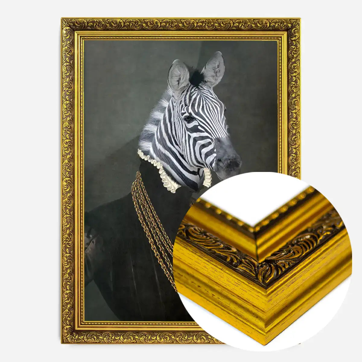 Zebra Portrait Print