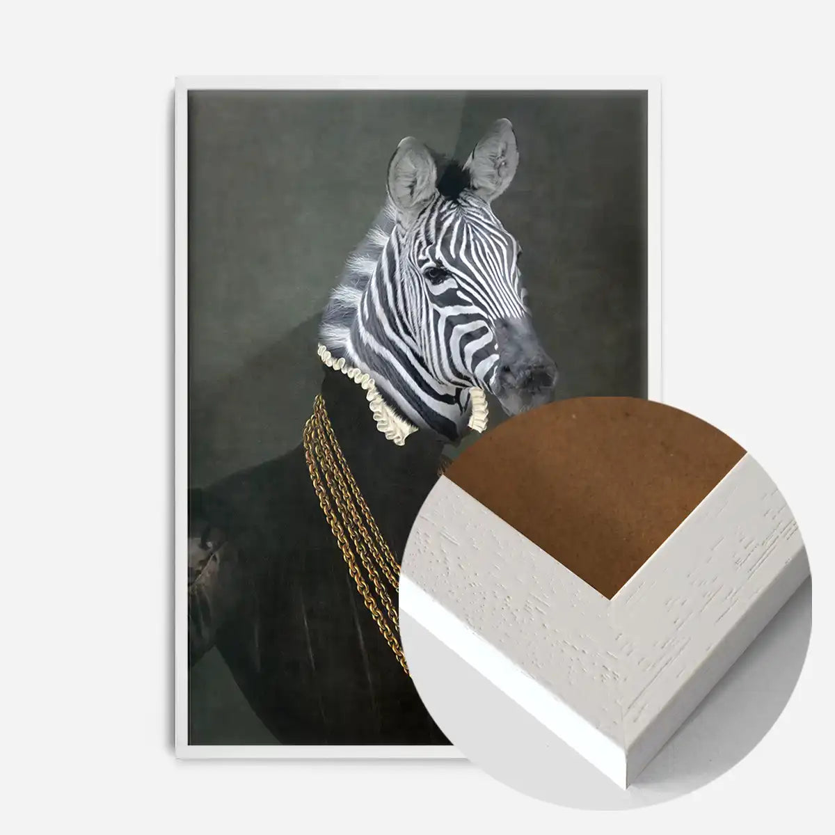Zebra Portrait Print