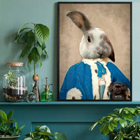 Bunny Rabbit Portrait Print