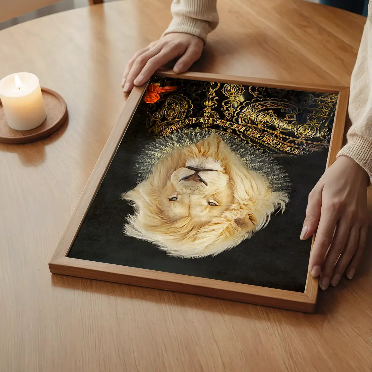 King Lion Portrait Print