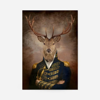 Stag Portrait Print