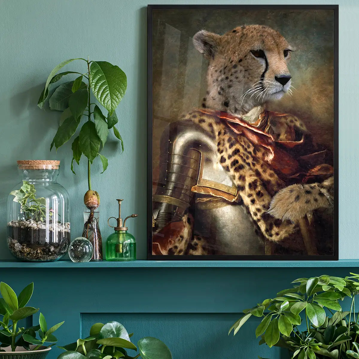 Cheetah Portrait Print
