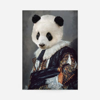 Cavalier Panda Portrait Print