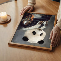 Cavalier Panda Portrait Print