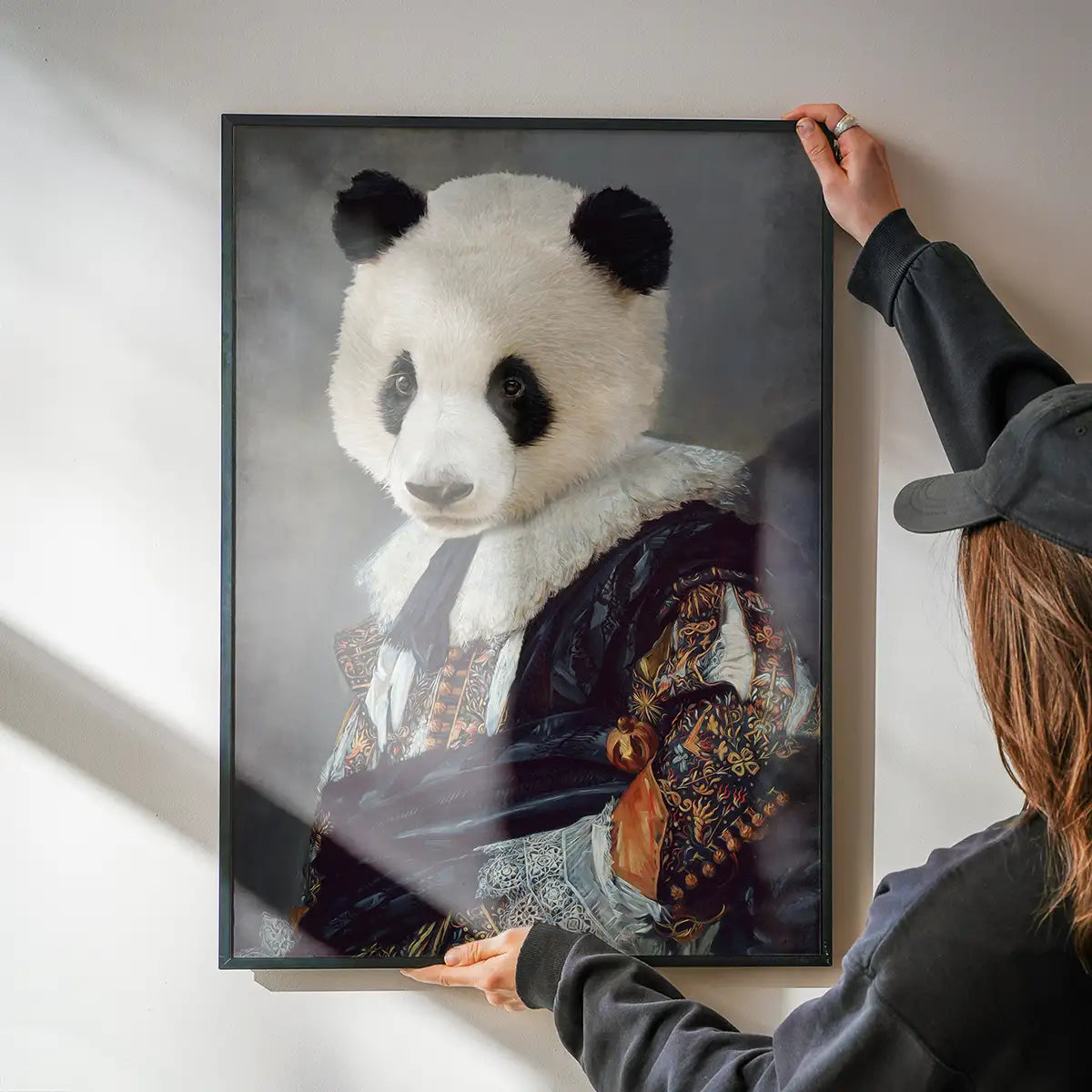Cavalier Panda Portrait Print
