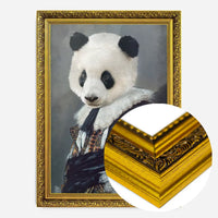 Cavalier Panda Portrait Print