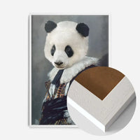 Cavalier Panda Portrait Print