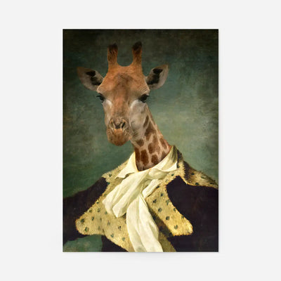 Giraffe Portrait Print