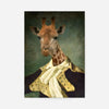 Giraffe Portrait Print