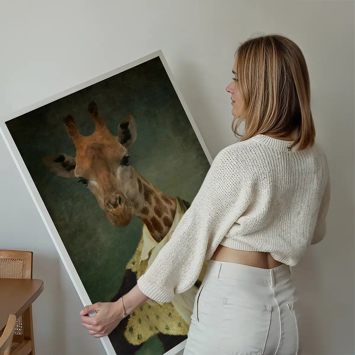 Giraffe Portrait Print
