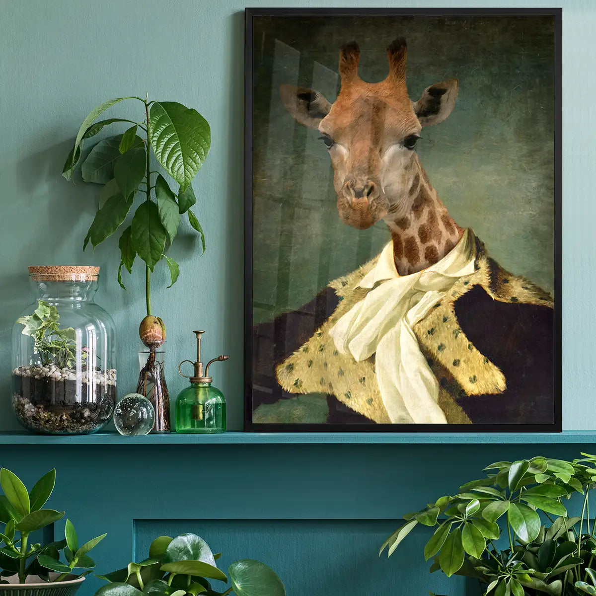 Giraffe Portrait Print