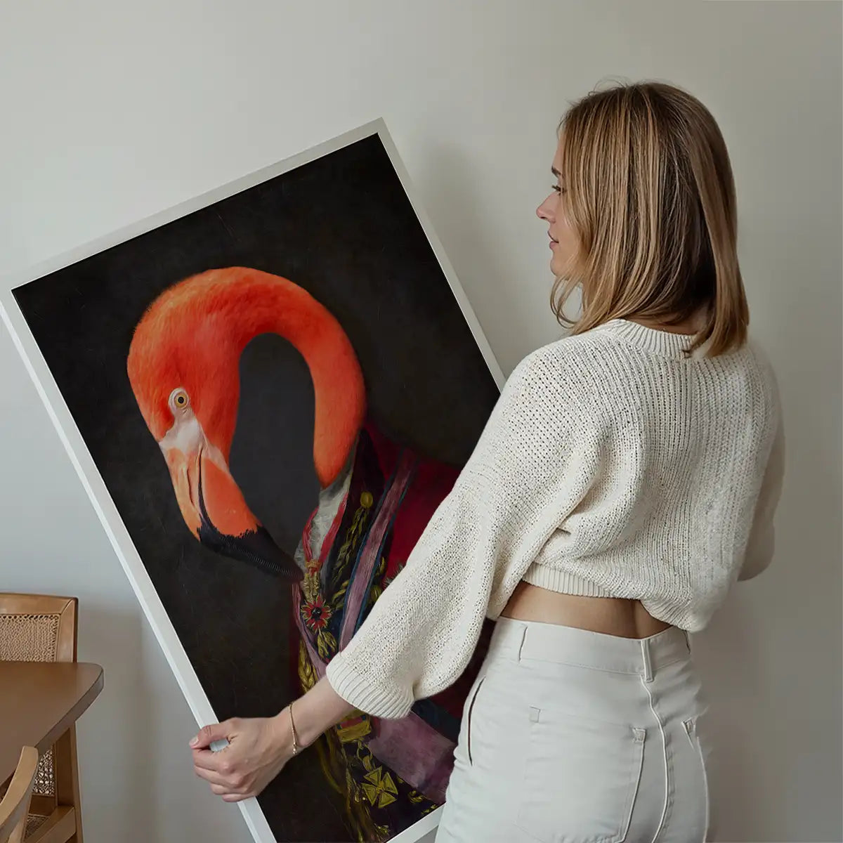 Flamingo Portrait Print