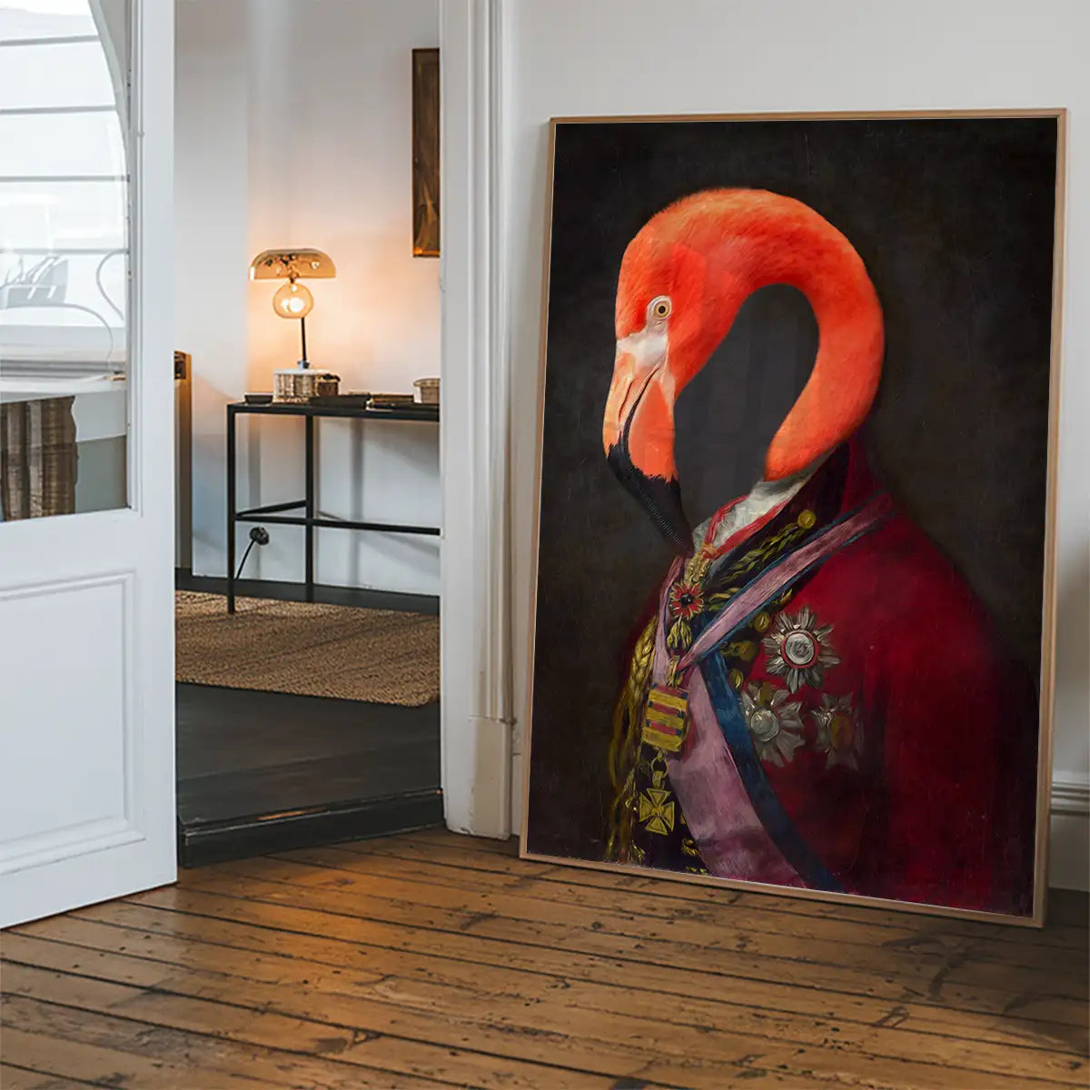 Flamingo Portrait Print