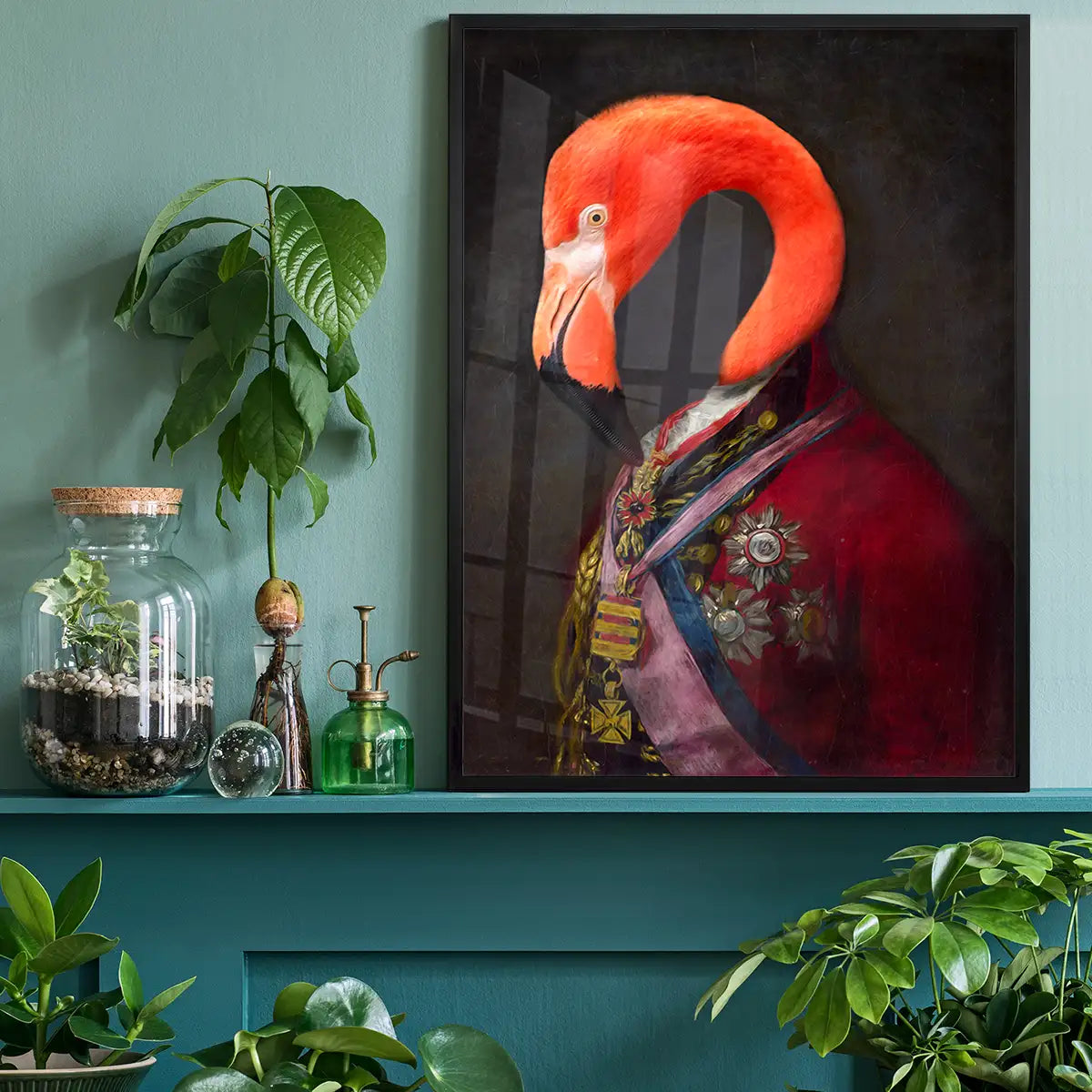 Flamingo Portrait Print