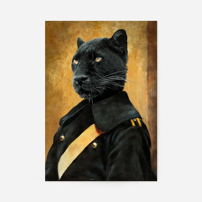 Black Panther Portrait Print