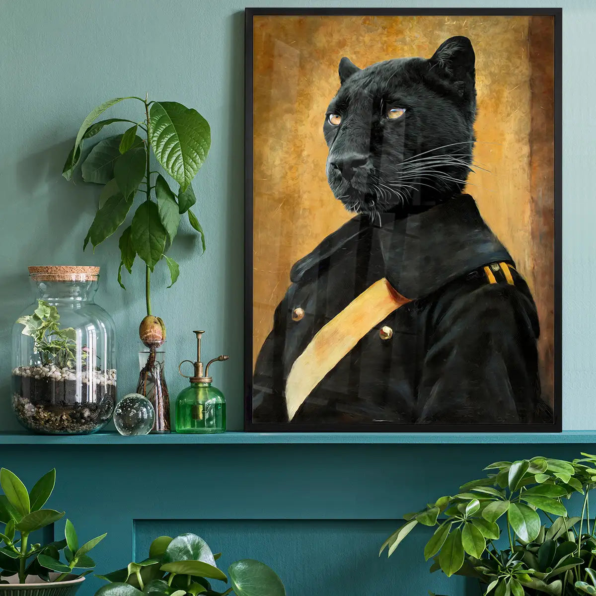 Black Panther Portrait Print