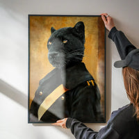Black Panther Portrait Print