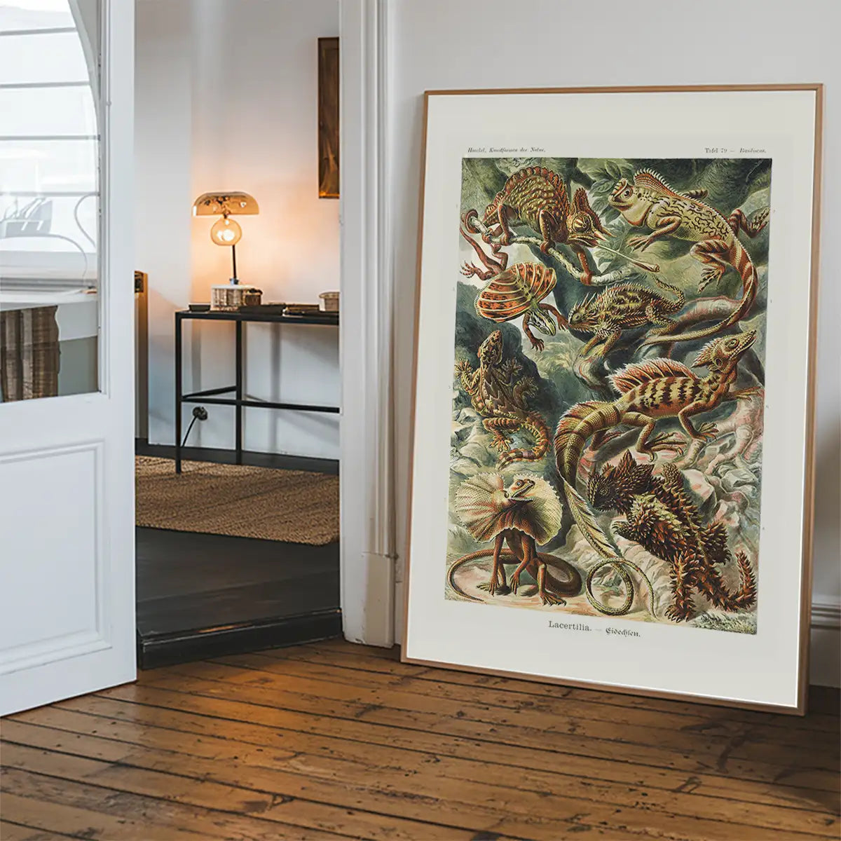 Lizards Illustration Vintage Print