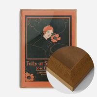 Folly or Saintliness vintage poster of a woman by Ethel Reed