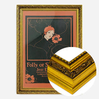 Folly or Saintliness vintage poster of a woman by Ethel Reed