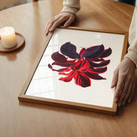 Hand drawn Hawaiian Ti plant print