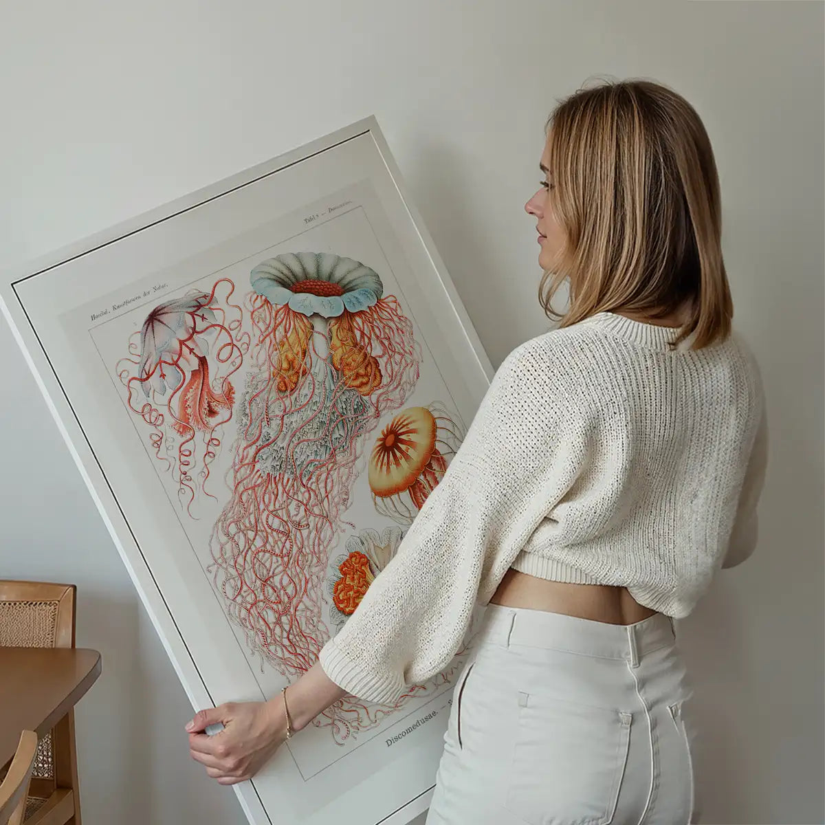 Jellyfish Illustration Vintage Print