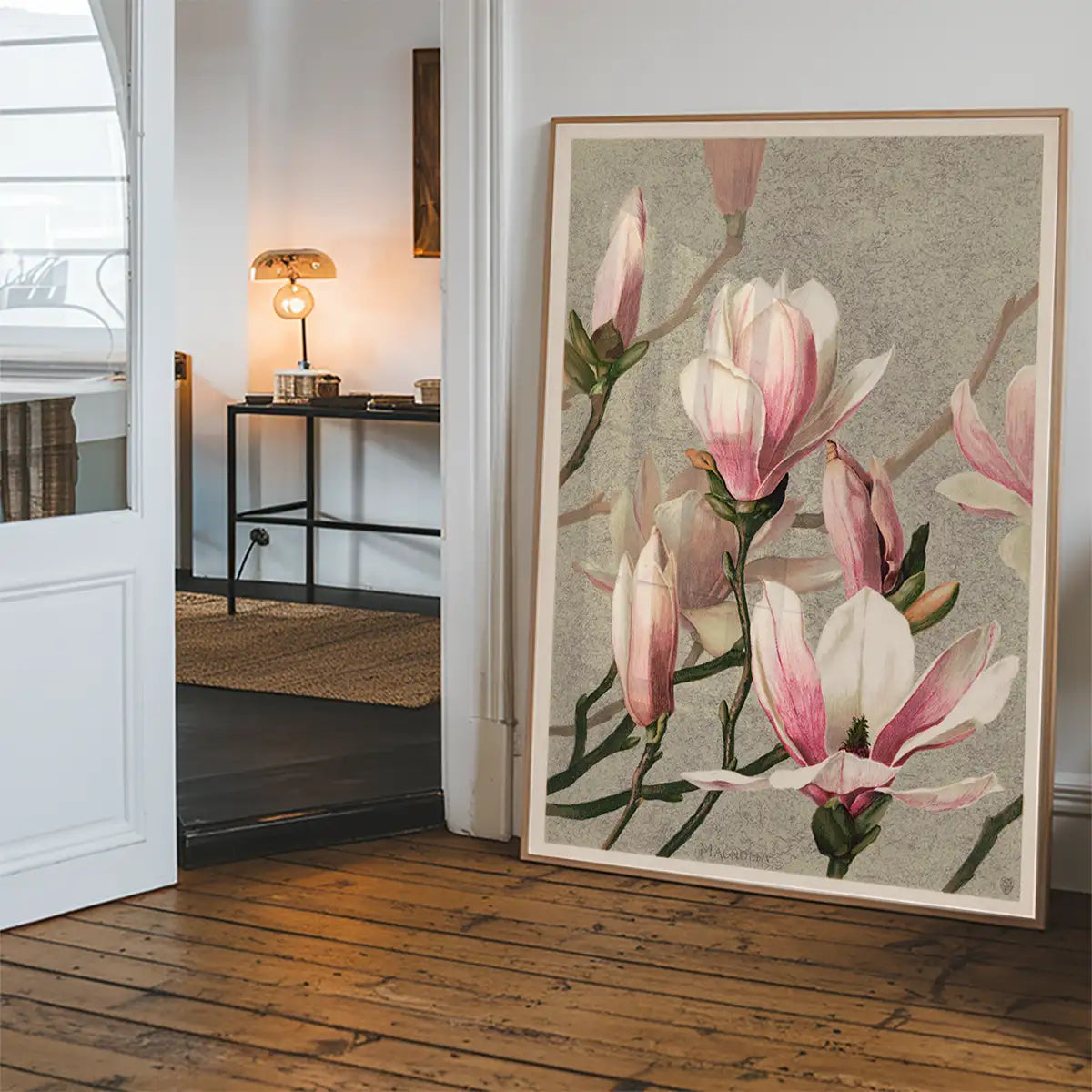 Magnolia by l Prang Flower Print