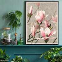 Magnolia by l Prang Flower Print