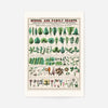 School and Family Charts - Leaves Stems Roots Flowers Diagram Print
