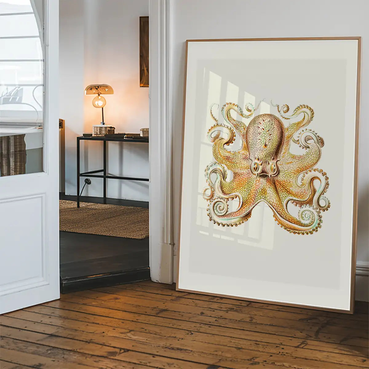 Vintage Octopus Illustration Print