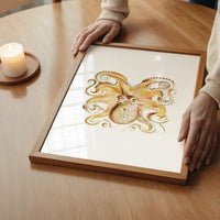Vintage Octopus Illustration Print