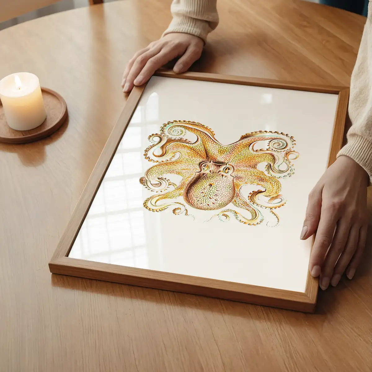 Vintage Octopus Illustration Print
