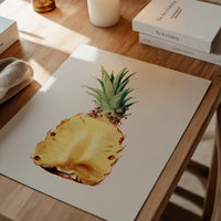 Vintage Half Pineapple Fruit Illustration Print