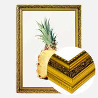 Vintage Half Pineapple Fruit Illustration Print