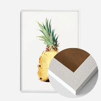 Vintage Half Pineapple Fruit Illustration Print