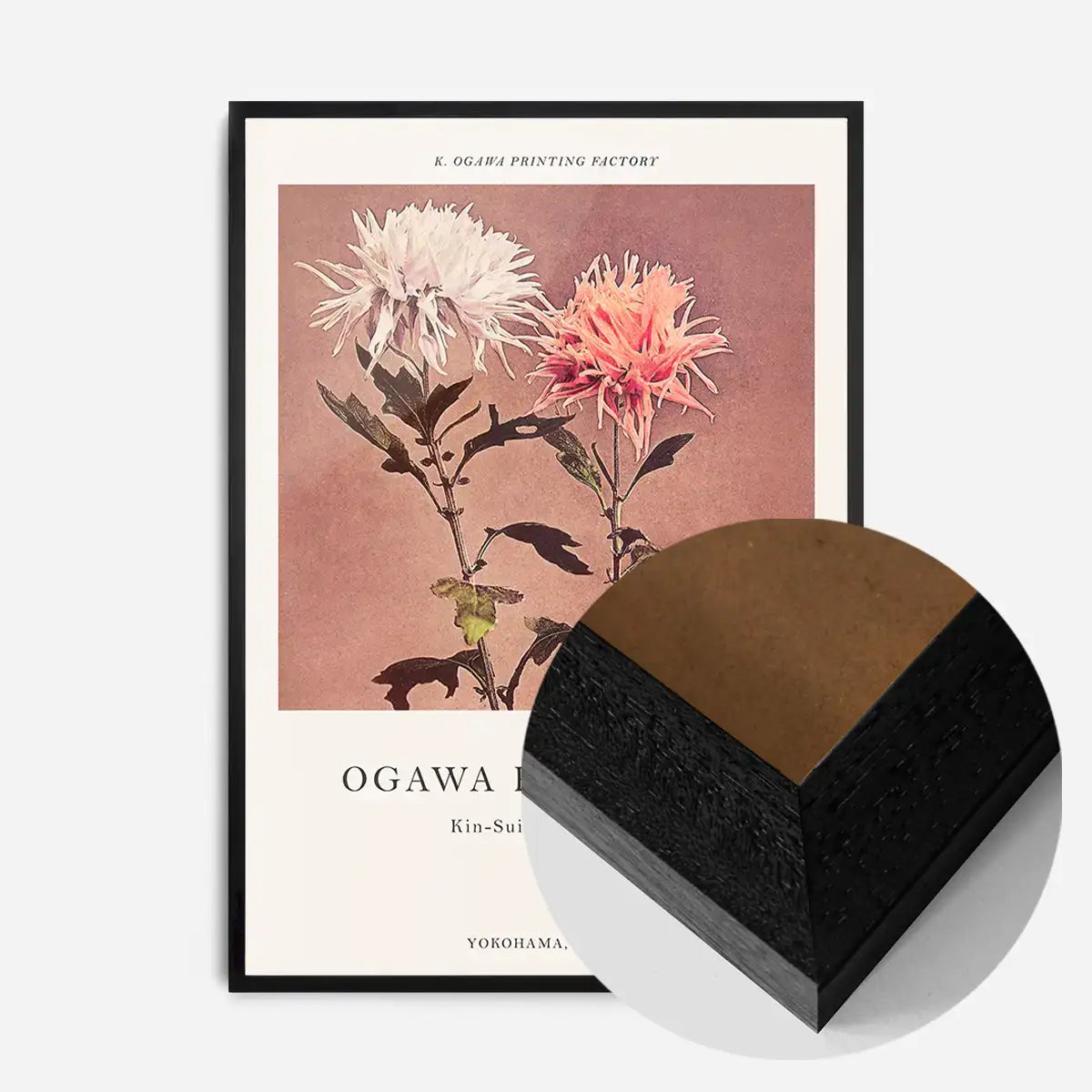 Kin-sui-ro Ogawa Kazumasa Japanese Flowers Print
