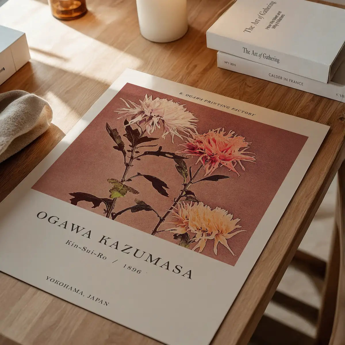 Kin-sui-ro Ogawa Kazumasa Japanese Flowers Print