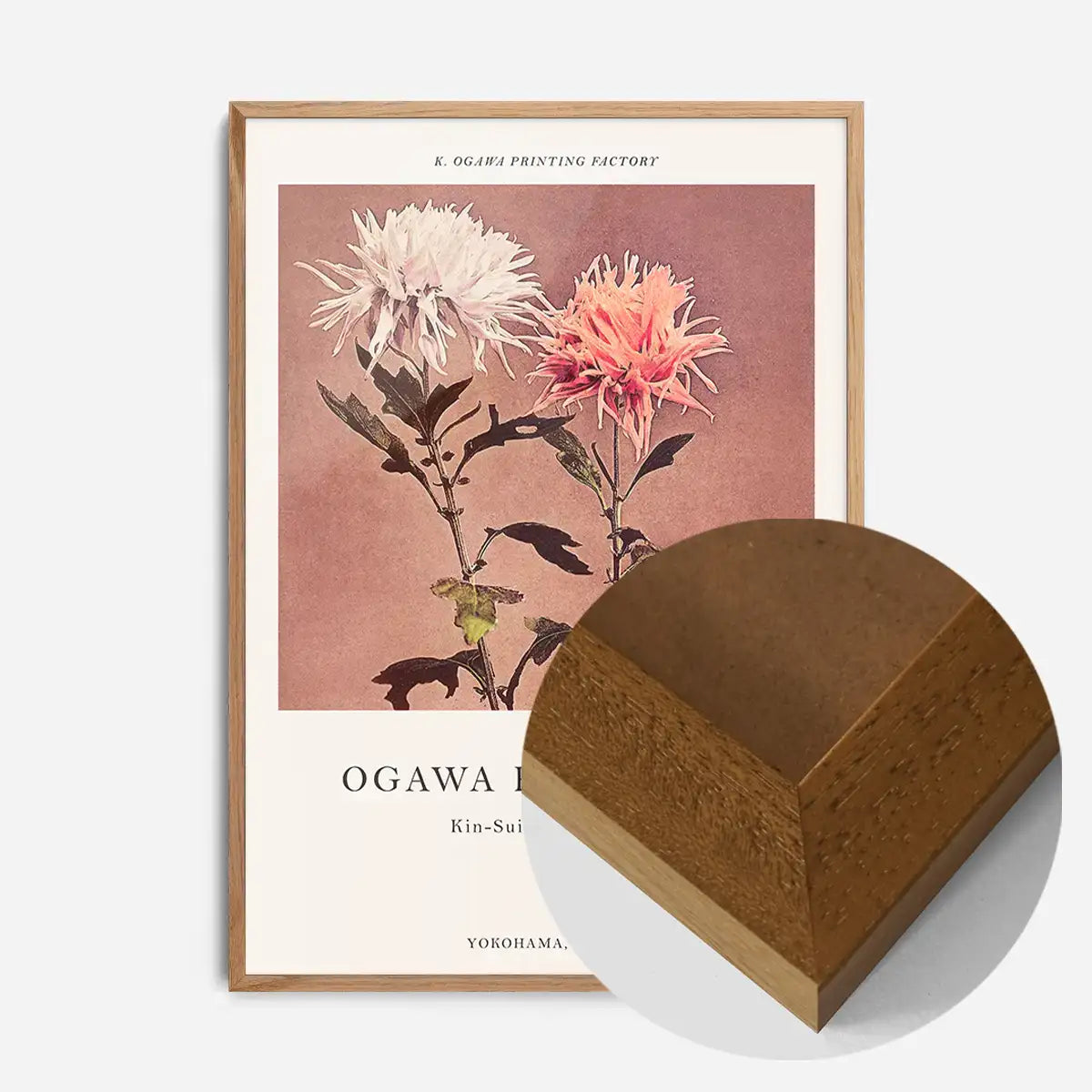 Kin-sui-ro Ogawa Kazumasa Japanese Flowers Print