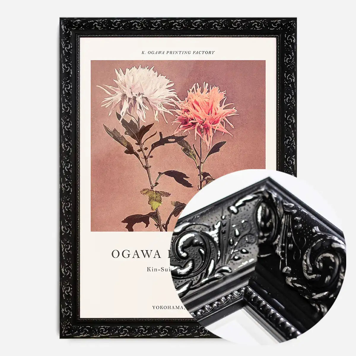 Kin-sui-ro Ogawa Kazumasa Japanese Flowers Print