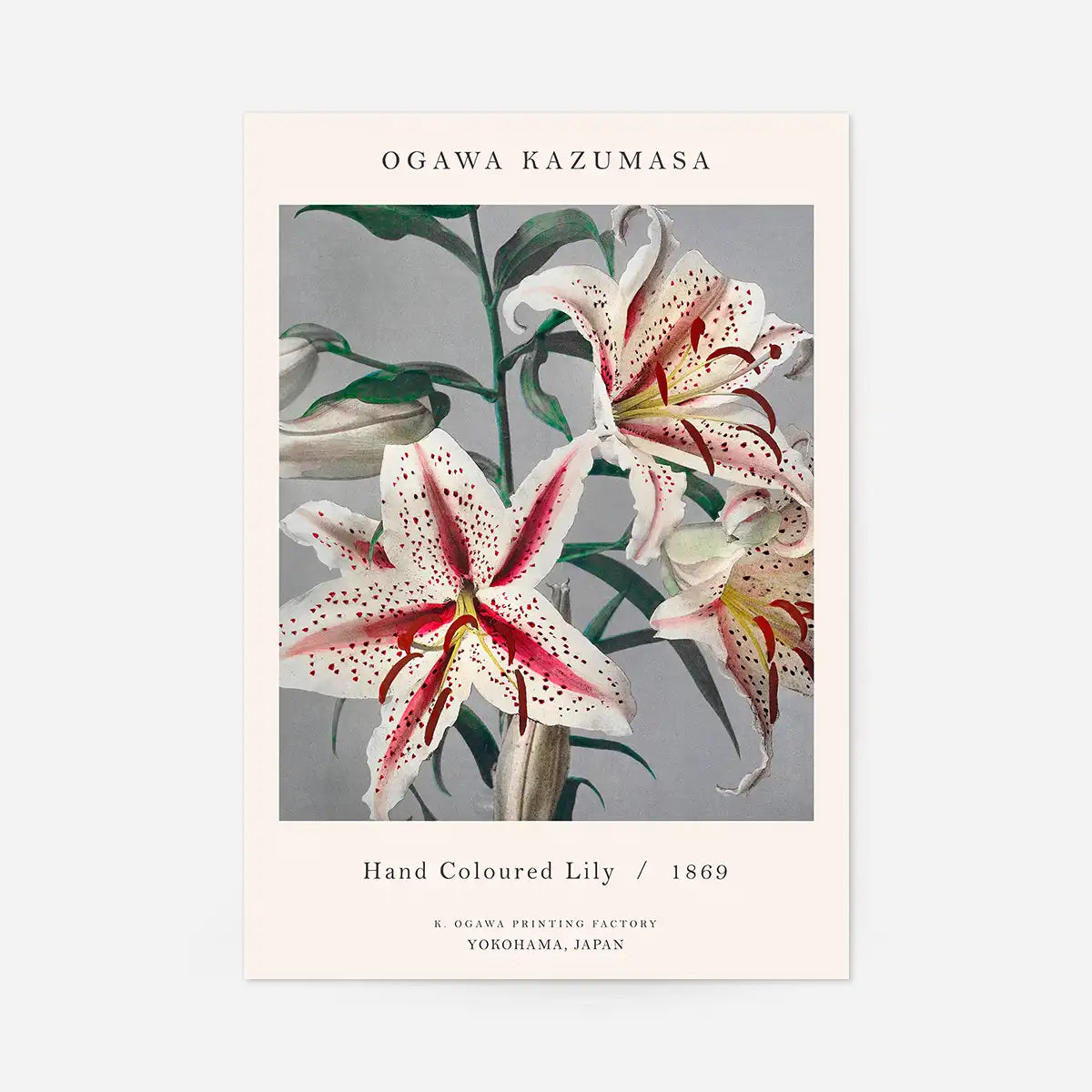Japanese Flowers Ogawa Kazumasa Flowers Print
