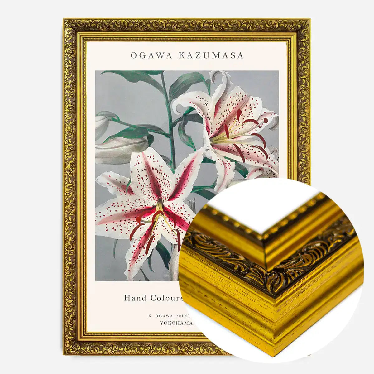 Japanese Flowers Ogawa Kazumasa Flowers Print
