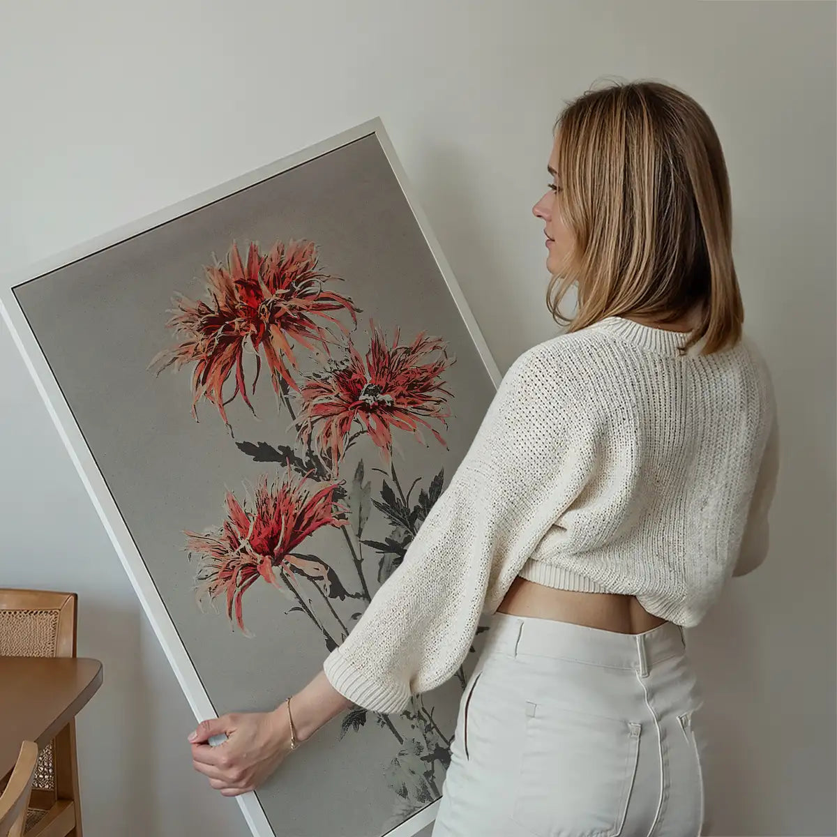Kin-shi-shi Ogawa Kazumasa Flowers Print