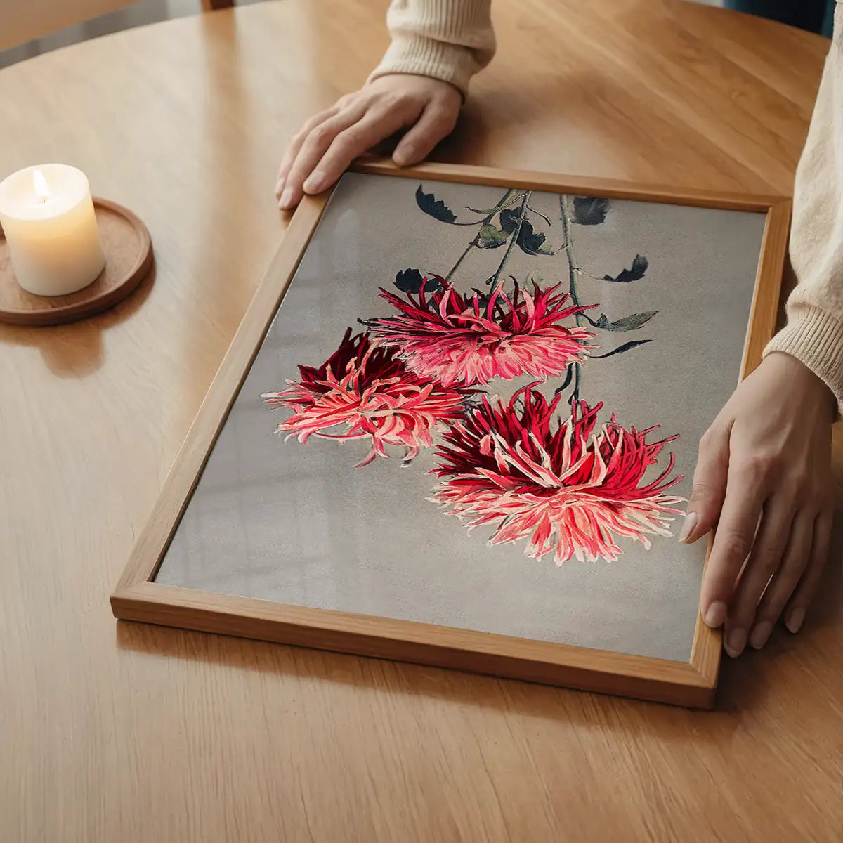 Asa-dsuma-bune Ogawa Kazumasa Flowers Print