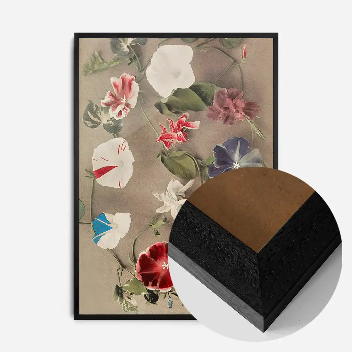 Group of Morning Glories Ogawa Kazumasa Flowers Print