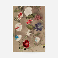 Group of Morning Glories Ogawa Kazumasa Flowers Print
