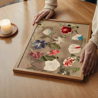 Group of Morning Glories Ogawa Kazumasa Flowers Print