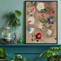 Group of Morning Glories Ogawa Kazumasa Flowers Print