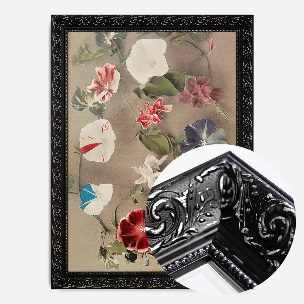 Group of Morning Glories Ogawa Kazumasa Flowers Print