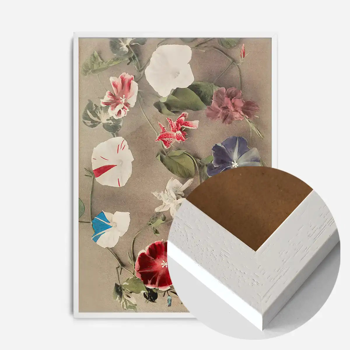 Group of Morning Glories Ogawa Kazumasa Flowers Print