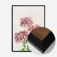 Three Pink Chrysanthemums Ogawa Kazumasa Flowers Print